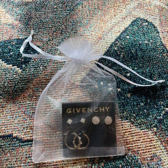 Givenchy Gold and Silver Earrings Elegant Jewelry Set Brand New Designer Silver - Picture 6 of 7